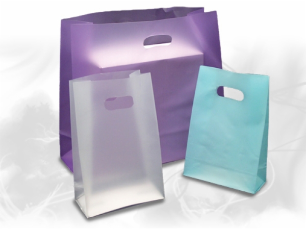 Wholesale white plastic gift bags with handle plastic