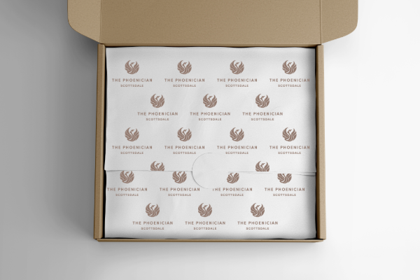 the Phoenician Scottsdale tissue paper in a box