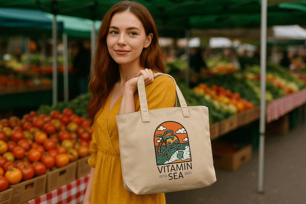woman at the farmer's market