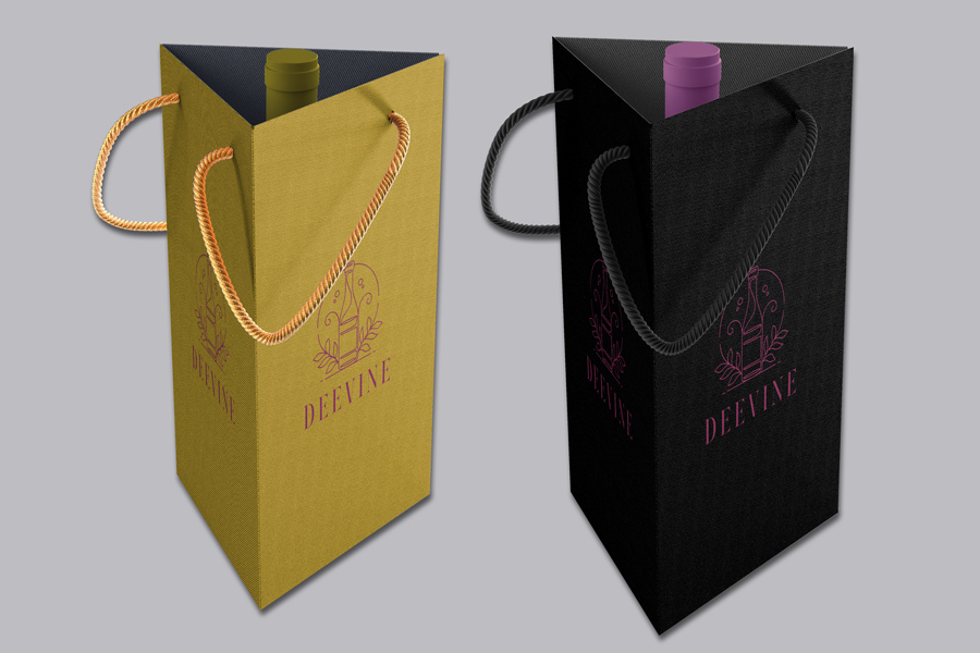 triangle wine bag