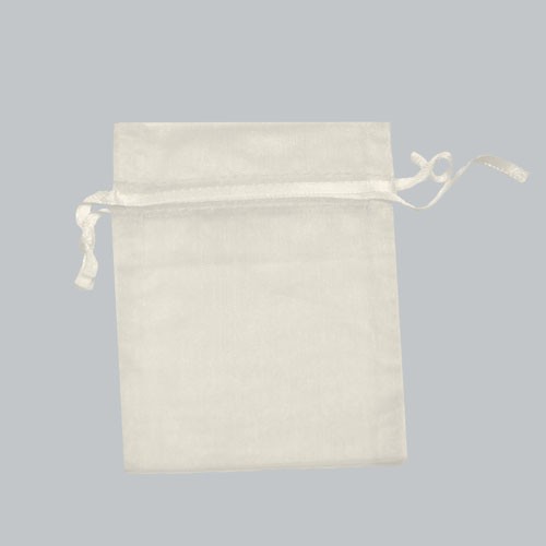 4 X 5-1/2 ORGANZA BAG-WHITE