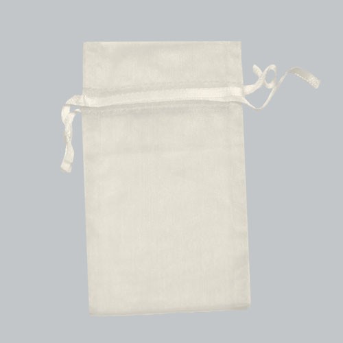 5-1/2 x 9 WHITE SHEER ORGANZA POUCHES