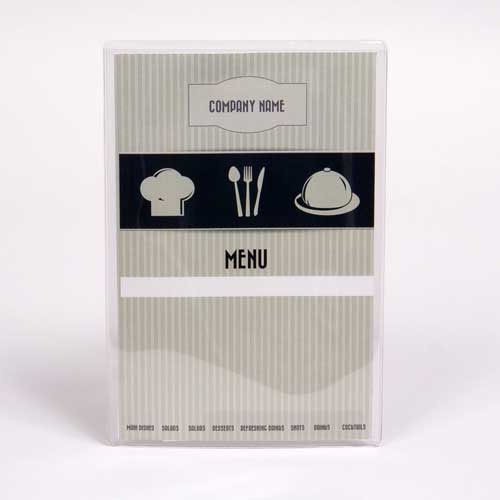 Clear Pockets for Menu Covers Clear Pockets Menu Cover Inserts.Menu.Pack of 10 