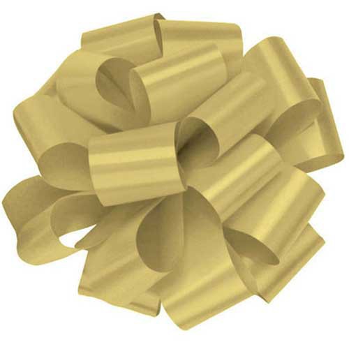 5 Gold Metallic Gift Bow