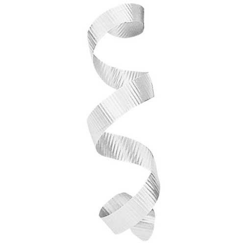 <3/16X500 CURLING RIBBON-WHITE - ***CLOSEOUT***