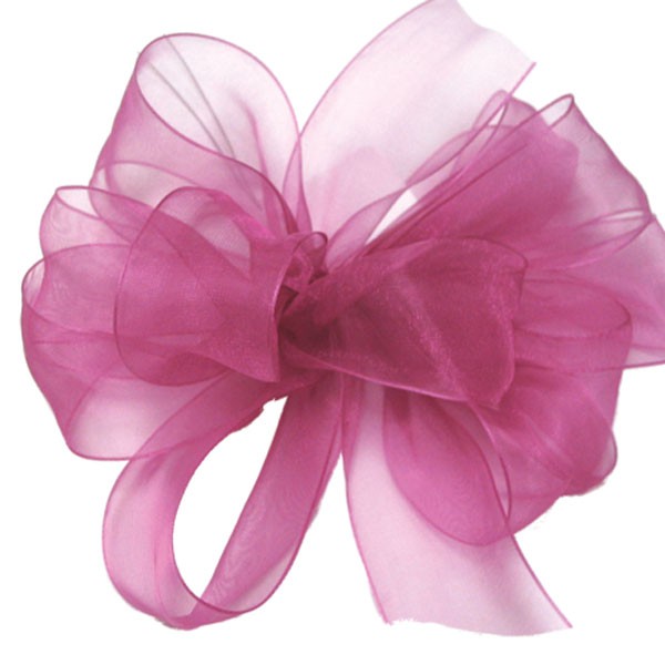 1.5x100yd Light Pink Sheer Organza Ribbon