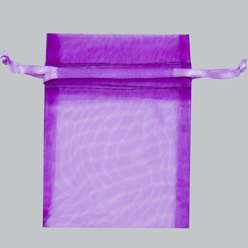 5 x 6-1/2 ULTRA VIOLET SHEER ORGANZA POUCHES