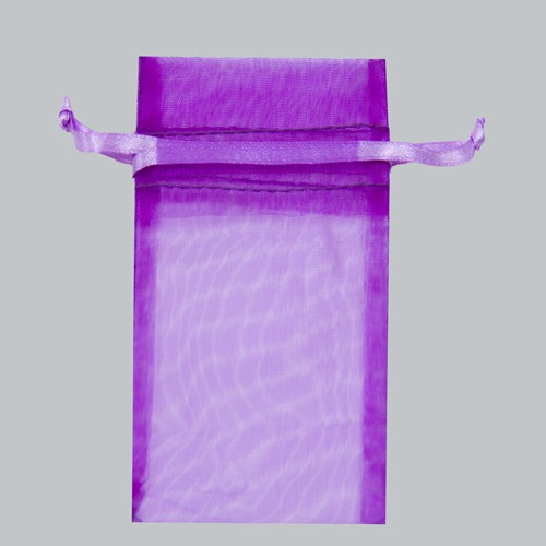 5-1/2 x 9 ULTRA VIOLET SHEER ORGANZA POUCHES
