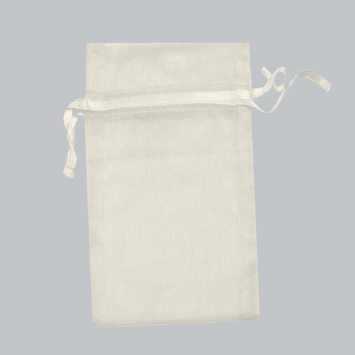 5-1/2 x 9 IVORY SHEER ORGANZA POUCHES