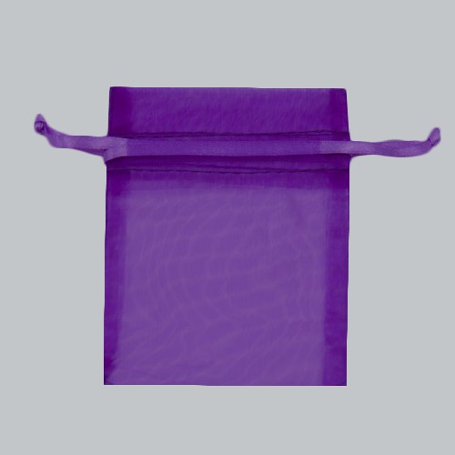 4 X 5-1/2 ORGANZA BAG-PURPLE