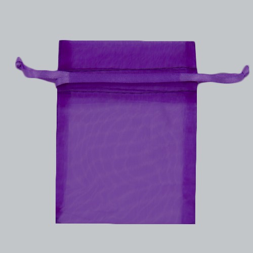 5 x 6-1/2 PURPLE SHEER ORGANZA POUCHES