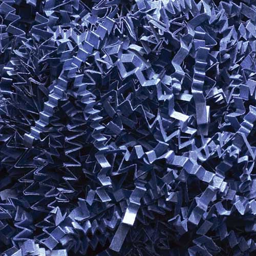 10lb. SPRING-FILL NAVY BLUE CRINKLE CUT PAPER SHRED