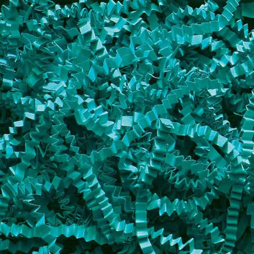 10lb. SPRING-FILL TEAL CRINKLE CUT PAPER SHRED