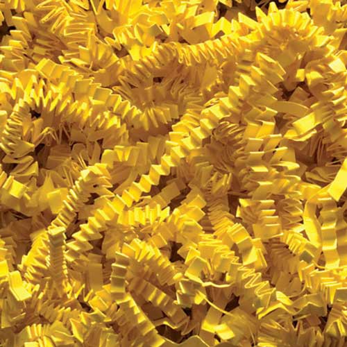 10lb. SPRING-FILL YELLOW CRINKLE CUT PAPER SHRED