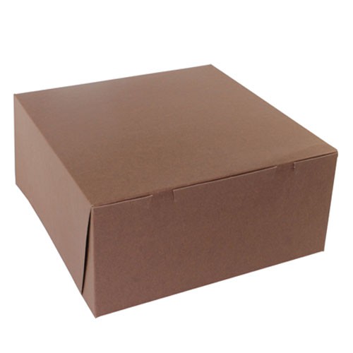 14 x 14 x 6 CHOCOLATE ONE-PIECE BAKERY BOXES