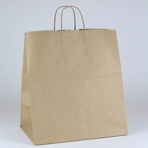 14 x 9.5 x 16.25 ECONOMY NATURAL KRAFT PAPER SHOPPING BAGS ***LIMITED AVAILABILITY***