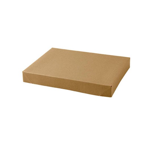 10 x 7 x 1.25 NATURAL KRAFT PINSTRIPE APPAREL BOXES