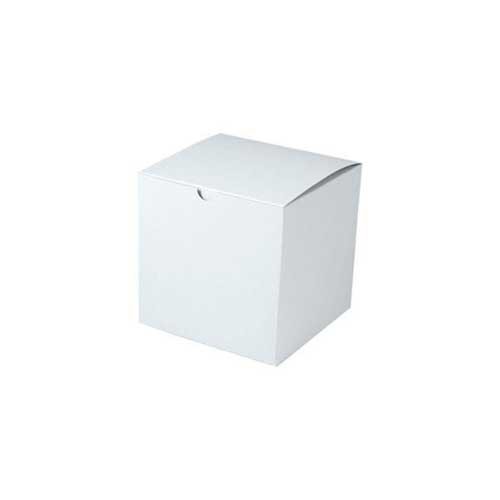 6 x 6 x 4 WHITE GLOSS TUCK-TOP GIFT BOXES