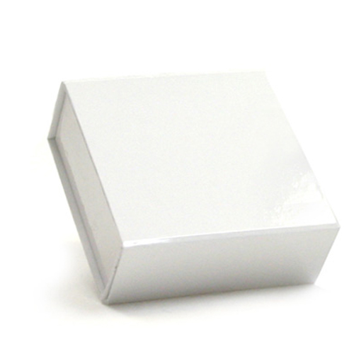 6 x 6 x 2-3/4 Matte White Magnetic Lid Gift Boxes