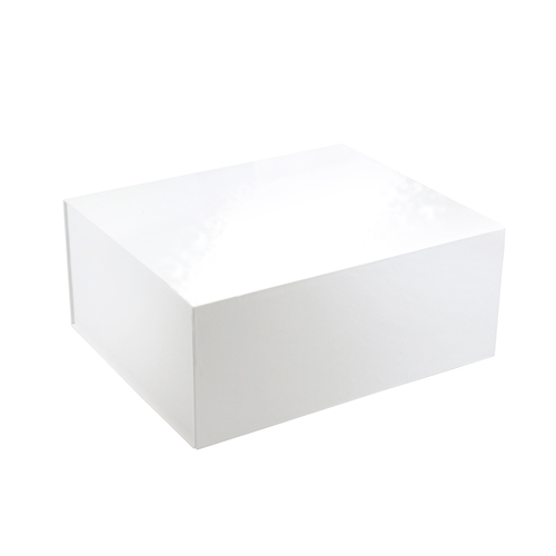 25 Gloss White Cotton Filled Gift Boxes 2 5/8" x 1 1/2" 