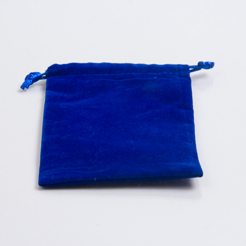 3 x 3 ROYAL BLUE VELVET DRAWSTRING POUCHES