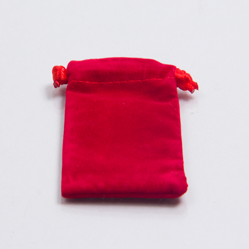 3 x 4 RED VELVET DRAWSTRING POUCHES