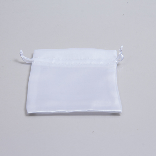 3 x 4 WHITE SATIN DRAWSTRING POUCH