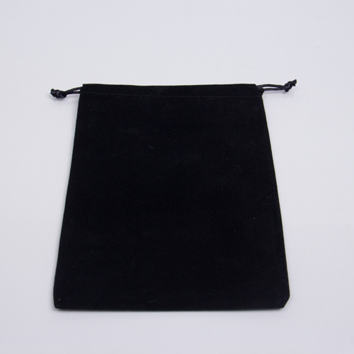 4 X 5-1/2 FAUX SUEDE POUCH BLACK