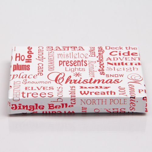 4-5/8 x 3-3/8 x 5/8 PEARL CHRISTMAS MEMORIES GIFT CARD BOX WITH POP-UP INSERT