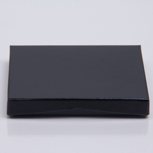 4-5/8 x 3-3/8 x 5/8 BLACK ICE GIFT CARD BOX WITH PLATFORM INSERT