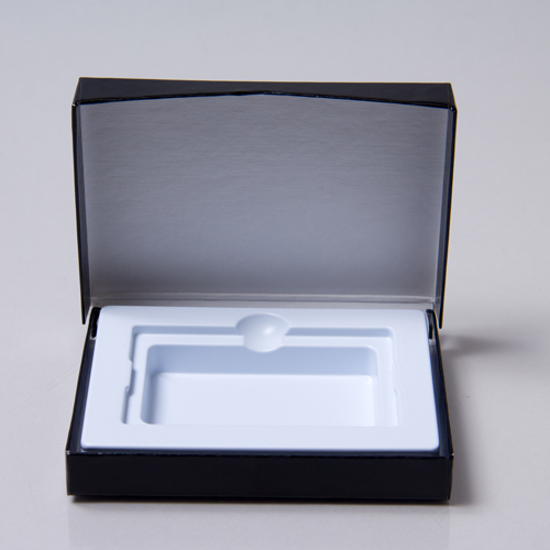 4-5/8 x 3-3/8 x 5/8 BLACK ICE GIFT CARD BOX WITH PLATFORM INSERT