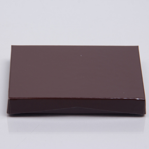 4-5/8 x 3-3/8 x 5/8 CHOCOLATE ICE GIFT CARD BOX WITH PLATFORM INSERT