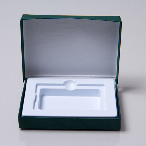 4-5/8 x 3-3/8 x 5/8  FOREST MATTE GIFT CARD BOX WITH PLATFORM INSERT