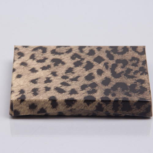 4-5/8 x 3-3/8 x 5/8 LEOPARD GIFT CARD BOX GIFT CARD BOX WITH POP-UP INSERT