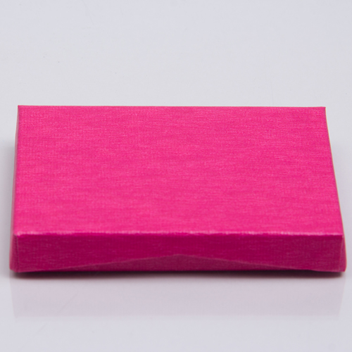 4-5/8 x 3-3/8 x 5/8 PINK RIB GIFT CARD BOX WITH POP-UP INSERT