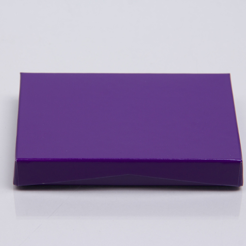 4-5/8 x 3-3/8 x 5/8 PURPLE ICE GIFT CARD BOX WITH POP-UP INSERT