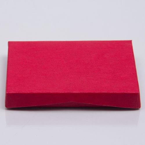4-5/8 x 3-3/8 x 5/8 RED RIB GIFT CARD BOX WITH PLATFORM INSERT