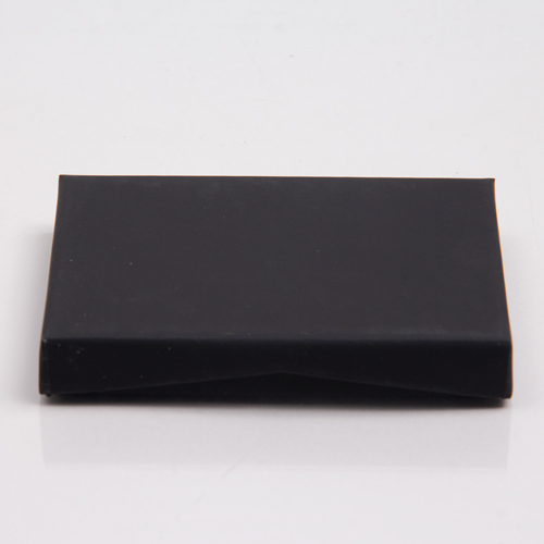 4-5/8 x 3-3/8 x 5/8 BLACK SOFT TOUCH GIFT CARD BOX WITH GOLD POP-UP INSERT