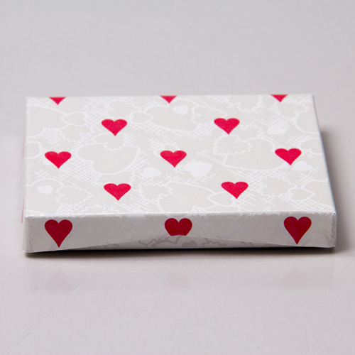 4-5/8 x 3-3/8 x 5/8 VAL. HEARTS GIFT CARD BOX WITH POP-UP INSERT