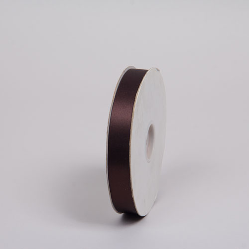 <7/8X100YD DYNA SATIN CHOCOLATE - ***CLOSEOUT***