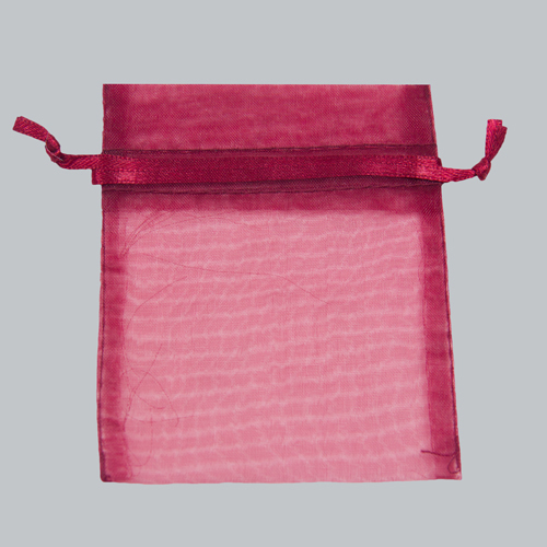 10 x 12 BURGUNDY SHEER ORGANZA POUCHES