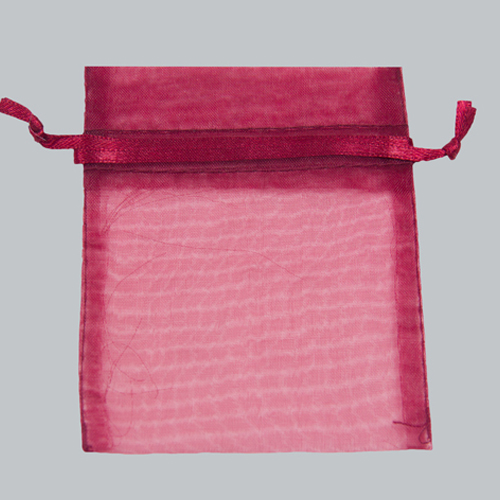 12 x 14  BURGUNDY SHEER ORGANZA POUCHES