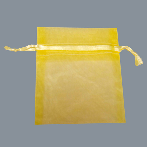 3 x 4 YELLOW SHEER ORGANZA POUCHES