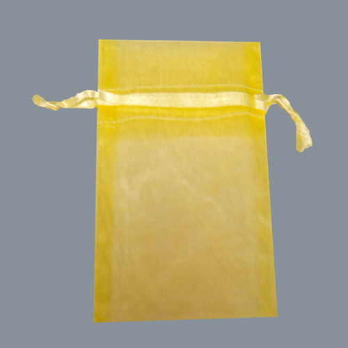 5-1/2 x 9 YELLOW SHEER ORGANZA POUCHES