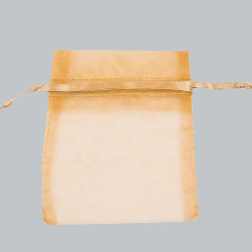 2 x 2-1/2 GOLD SHEER ORGANZA POUCHES