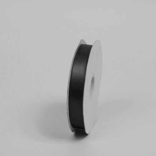 7/8X100YD SATIN RIBBON BLACK ***CLOSEOUT***