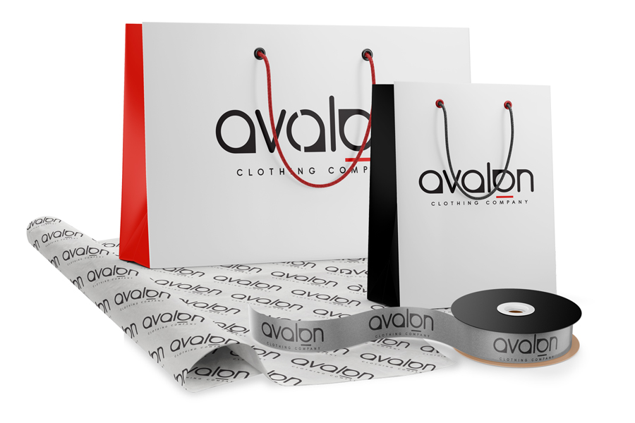 Design Services - Avalon Paper Eurotote and Matching Tissue Paper