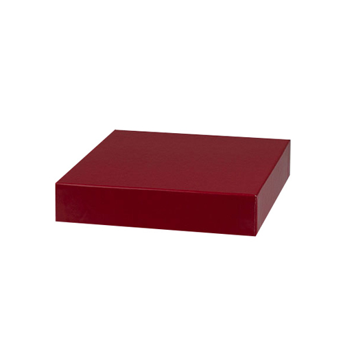 6 x 6 RED GLOSS HI-WALL BOX LIDS *BASES SOLD SEPARATELY*
