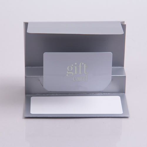 5 x 3-3/8 SILVER ICE GIFT CARD FOLDERS