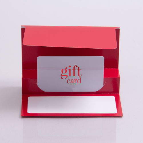 5 x 3-3/8 RED ICE GIFT CARD FOLDERS